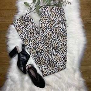 Victoria secret leopard print jeans.